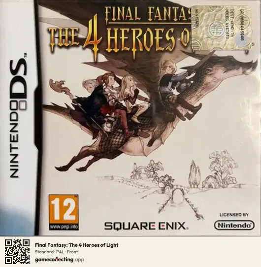Final Fantasy: The 4 Heroes of Light Nintendo DS, PAL box front