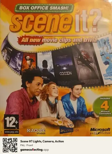 Scene It? Lights, Camera, Action Xbox 360, PAL box front