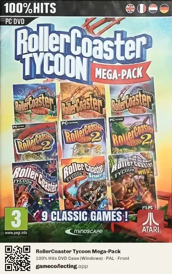 RollerCoaster Tycoon Mega-Pack Computer, PAL box front