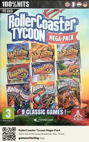 RollerCoaster Tycoon Mega-Pack Computer, PAL box front
