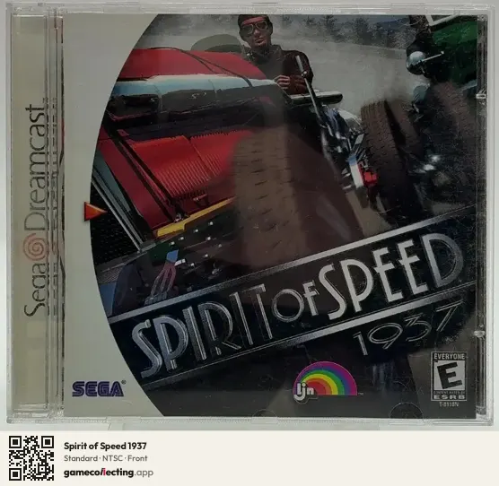 Spirit of Speed 1937 Sega Dreamcast, NTSC box front