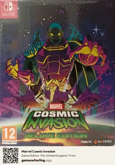 Marvel Cosmic Invasion Nintendo Switch, United Kingdom box front