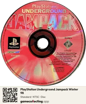 PlayStation Underground Jampack Winter 98 PlayStation, NTSC disc