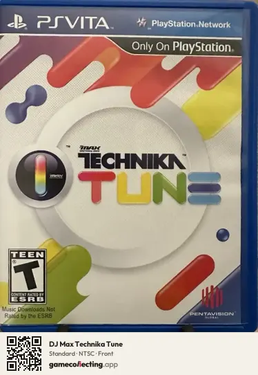 DJ Max Technika Tune PlayStation Vita, NTSC box front