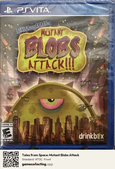 Tales from Space: Mutant Blobs Attack PlayStation Vita, NTSC box front