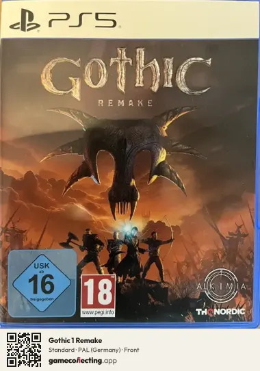 Gothic 1 Remake PlayStation 5, Germany box front