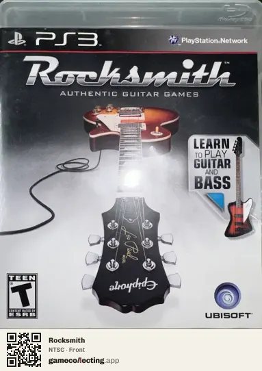 Rocksmith PlayStation 3, NTSC box front