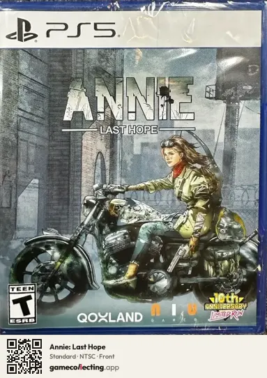 Annie: Last Hope PlayStation 5, NTSC box front