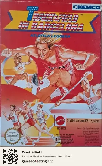 Track & Field Nintendo Entertainment System, PAL box front