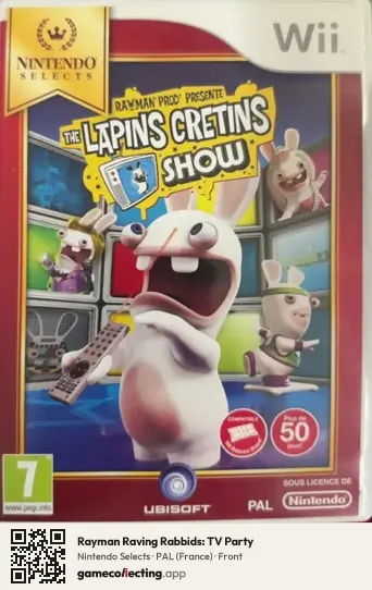 Rayman Raving Rabbids: TV Party Nintendo Wii, France box front