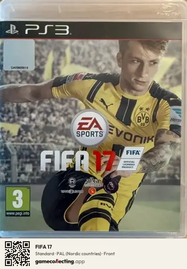 FIFA 17 PlayStation 3, Nordic countries box front