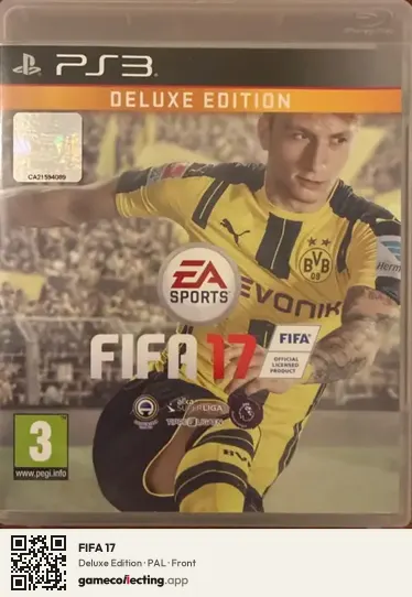 FIFA 17 PlayStation 3, PAL box front