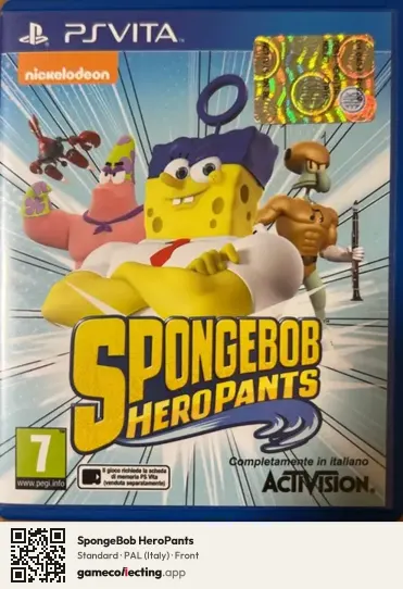 SpongeBob HeroPants PlayStation Vita, Italy box front