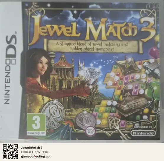 Jewel Match 3 Nintendo DS, PAL box front