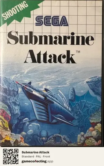 Submarine Attack Sega Master System, PAL box front