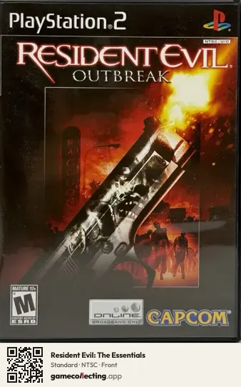 Resident Evil: The Essentials PlayStation 2, NTSC box front