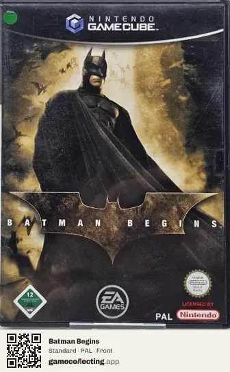 Batman Begins Nintendo GameCube, PAL box front