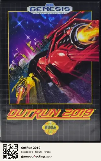 OutRun 2019 Sega Mega Drive / Genesis, NTSC box front