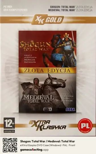 Shogun: Total War / Medieval: Total War Computer, PAL box front