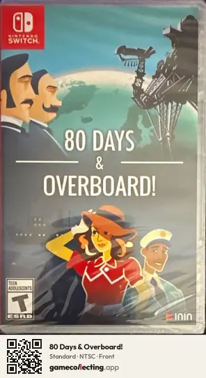 80 Days & Overboard! Nintendo Switch, NTSC box front