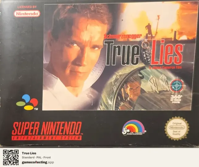 True Lies Super Nintendo Entertainment System, PAL box front