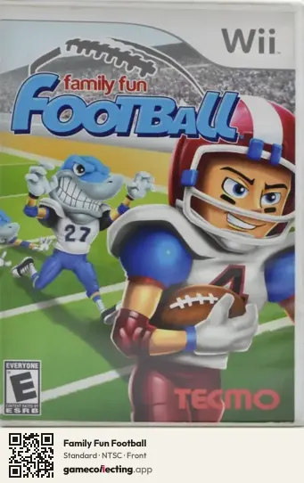 Family Fun Football Nintendo Wii, NTSC box front