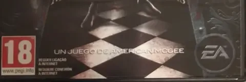 Alice: Madness Returns, the PEGI square on its front