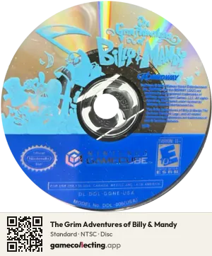 The Grim Adventures of Billy & Mandy Nintendo GameCube, NTSC disc