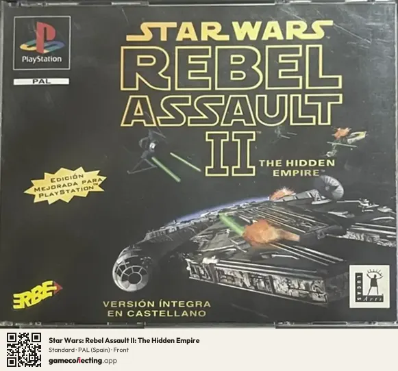 Star Wars: Rebel Assault II: The Hidden Empire PlayStation, Spain box front