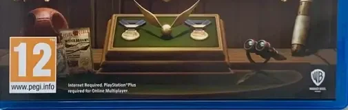 Harry Potter: Quidditch Champions, the PEGI square on its front