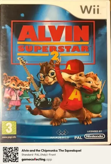 Alvin and the Chipmunks: The Squeakquel Nintendo Wii, Italy box front