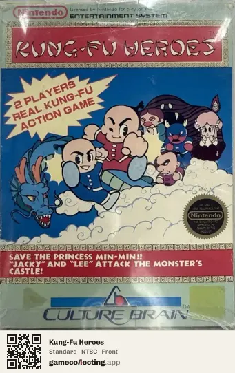 Kung-Fu Heroes Nintendo Entertainment System, NTSC box front