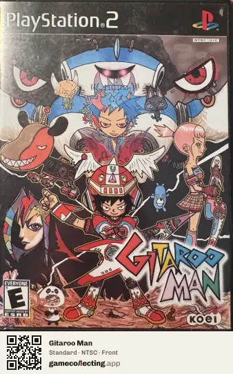 Gitaroo Man PlayStation 2, NTSC box front