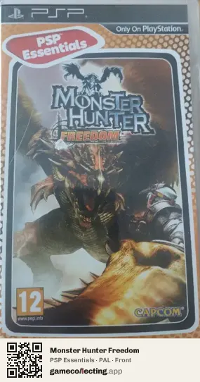 Monster Hunter Freedom PlayStation Portable, PAL box front