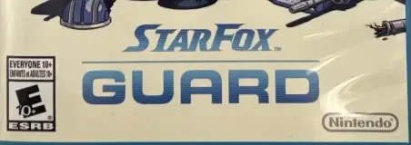 Star Fox Zero / Star Fox Guard, the ESRB box on its front