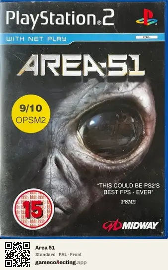 Area 51 PlayStation 2, PAL box front