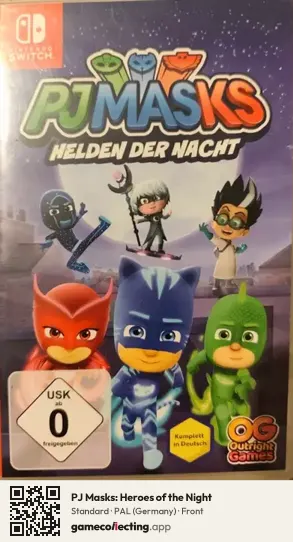 PJ Masks: Heroes of the Night Nintendo Switch, Germany box front