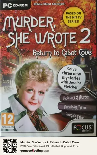 Murder, She Wrote 2: Return to Cabot Cove Computer, United Kingdom box front