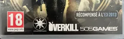 Payday 2, the PEGI square on its front