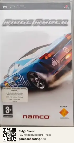 Ridge Racer PlayStation Portable, United Kingdom box front