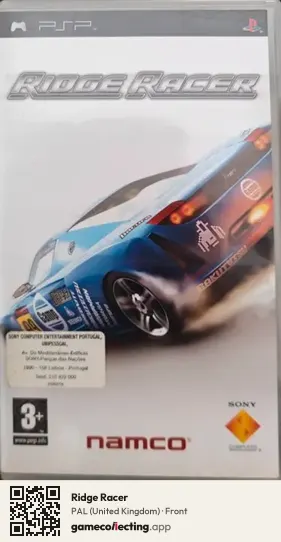 Ridge Racer PlayStation Portable, United Kingdom box front