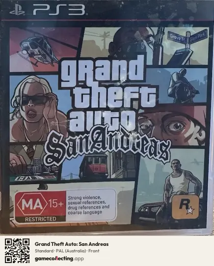 Grand Theft Auto: San Andreas PlayStation 3, Australia box front