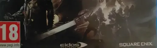Deus Ex: Mankind Divided, the PEGI square on its front