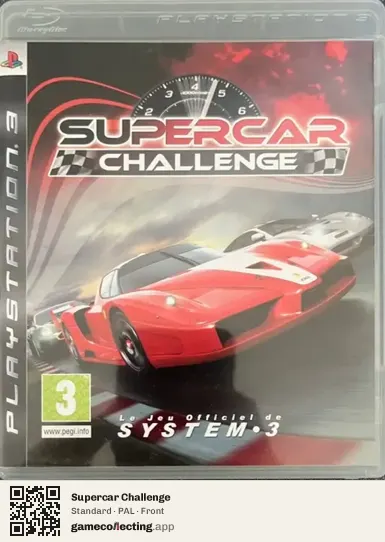 Supercar Challenge PlayStation 3, PAL box front