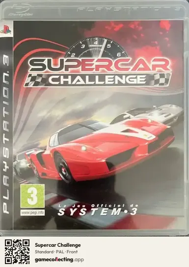 Supercar Challenge PlayStation 3, PAL box front