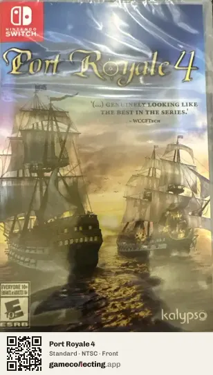 Port Royale 4 Nintendo Switch, NTSC box front