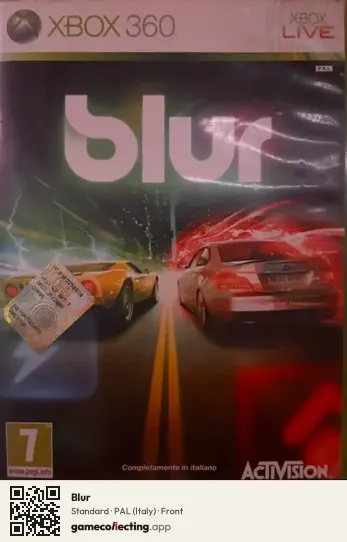 Blur Xbox 360, Italy box front