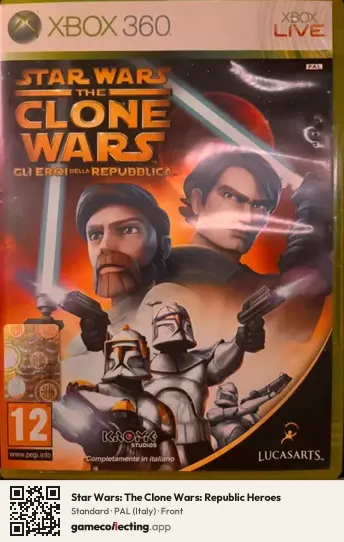 Star Wars: The Clone Wars: Republic Heroes Xbox 360, Italy box front