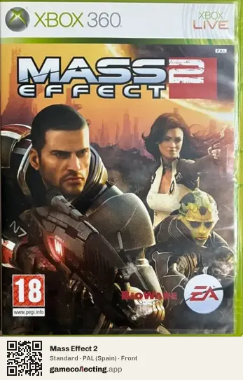 Mass Effect 2 Xbox 360, Spain box front