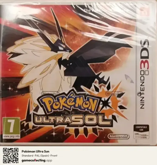 Pokémon Ultra Sun Nintendo 3DS, Spain box front
